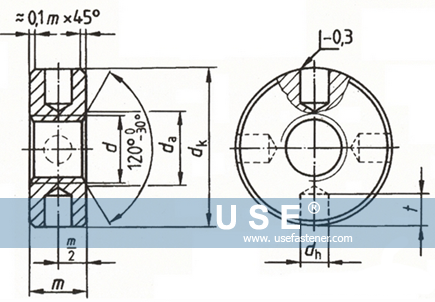 DIN 548 - Round Nuts With Set Pin Holes In Side